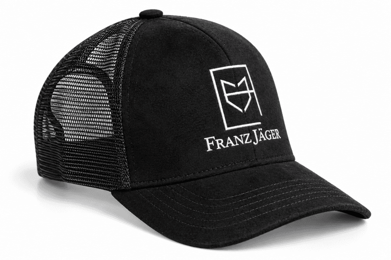 Franz Jäger Base Cap Mesh Black Stitch